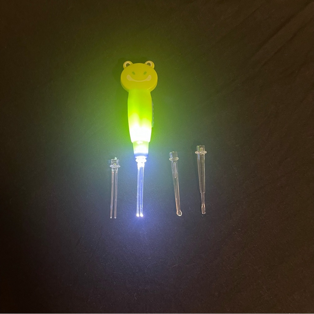 5in1 Cartoon LED Flashlight Ear-pick Earwax Removal Kit Tool for Adult Children